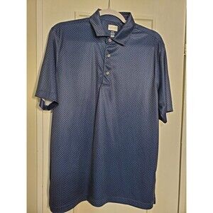 Greg Norman Men's Polo ML75  Shirt size Medium Blue, Play-Dry,‎ Golf. SKU # A-3